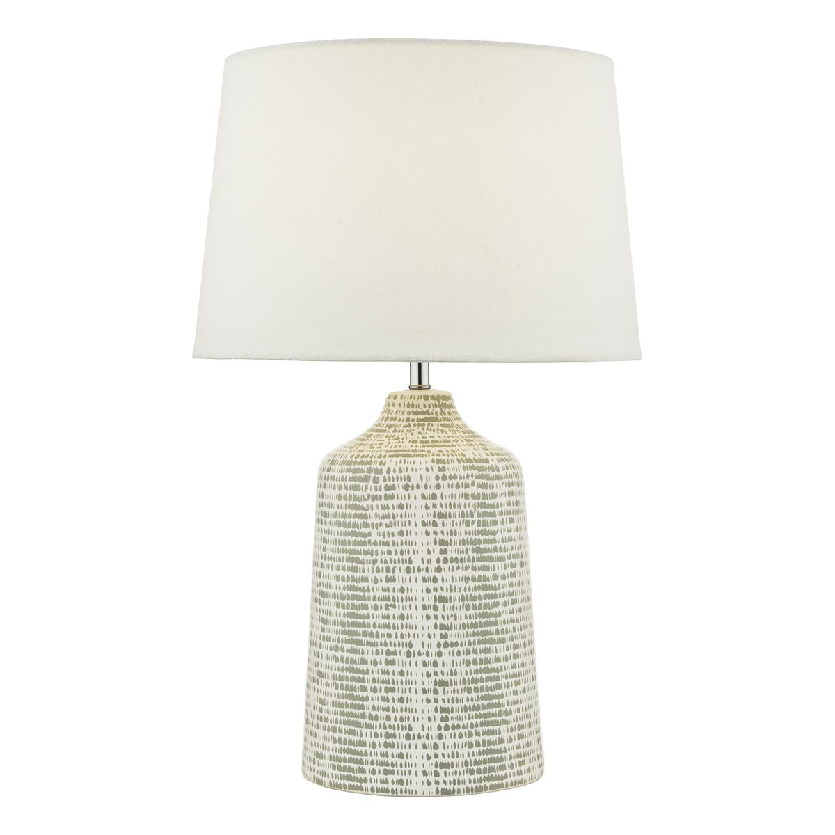 Vondra Table Lamp White & Grey With Shade