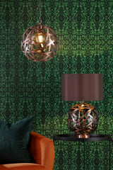 Voyage Table Lamp Antique Copper With Shade