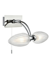 Tulip Bathroom 2 light Wall Bracket. IP44 WB101