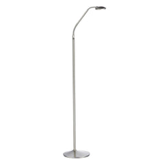 Wellington Task Floor Lamp Satin Chrome LED