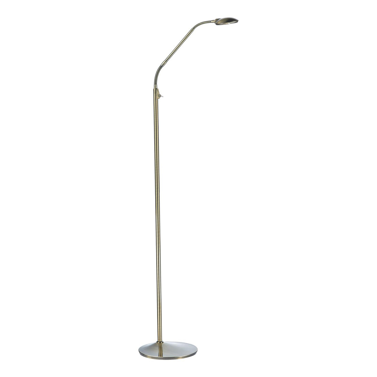 Wellington Task Floor Lamp Antique Brass LED