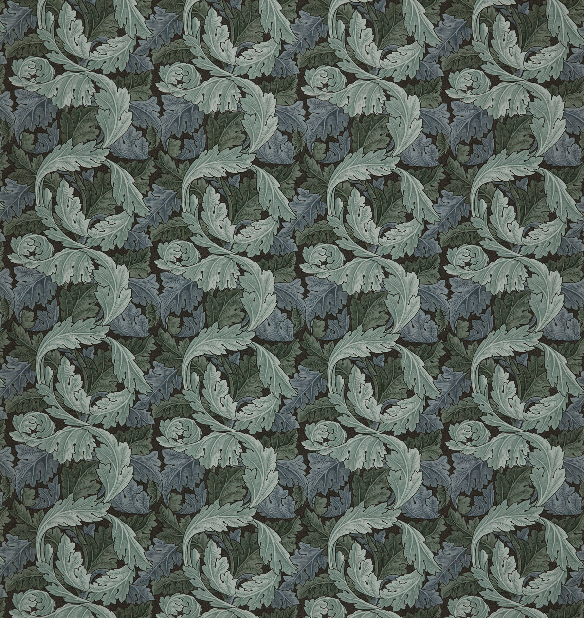 William Morris at Home Fabric Acanthus Indigo