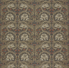 William Morris at Home Fabric African Marigold Velvet Walnut