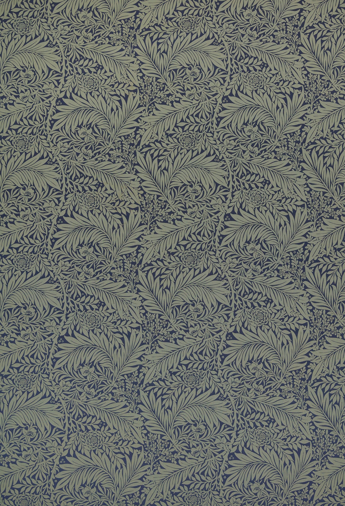 William Morris at Home Fabric Larkspur Woven Indigo