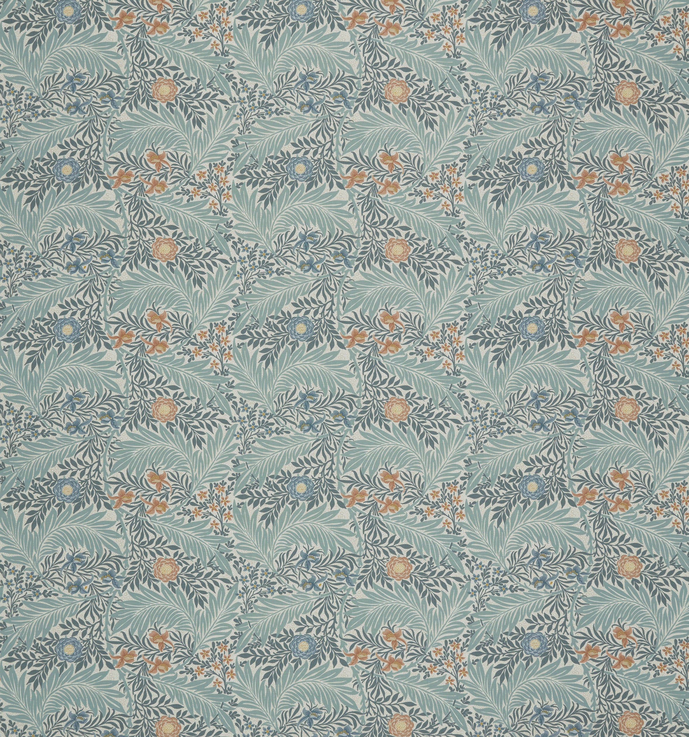 William Morris at Home Fabric Larkspur Woad