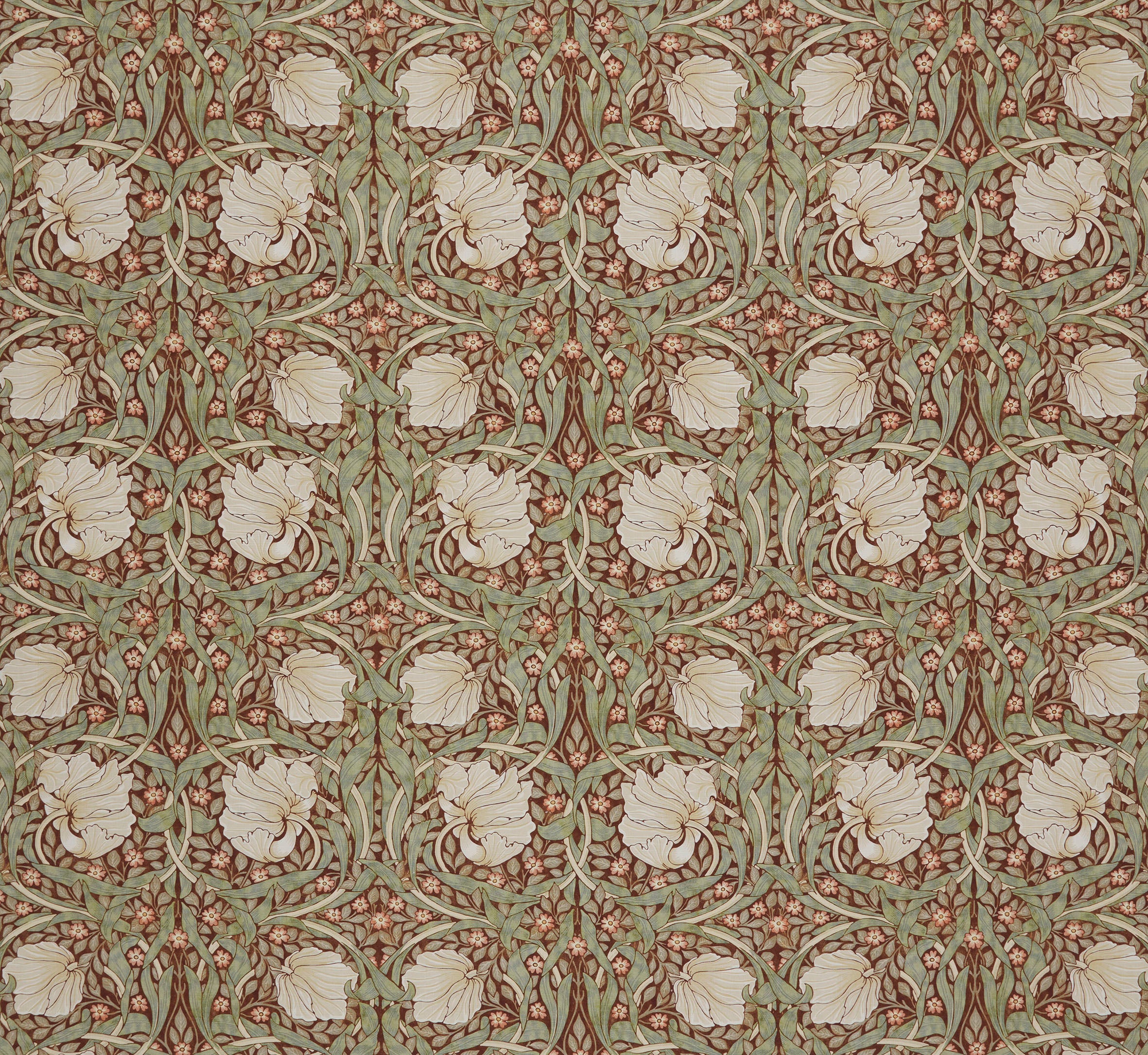 William Morris at Home Fabric Pimpernel Brick