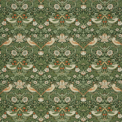 William Morris at Home Fabric Strawberry Thief Nettle