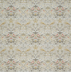 William Morris at Home Fabric Strawberry Thief Ochre