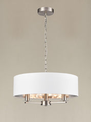 Franklite Windsor 3 lt Satin Nickel Ceiling Light