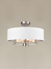 Franklite Windsor 3 lt Satin Nickel Ceiling Light