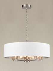 Franklite Windsor 5lt Satin Nickel Ceiling Light