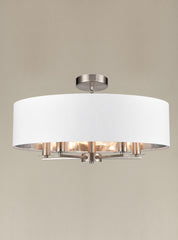 Franklite Windsor 5lt Satin Nickel Ceiling Light