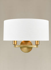 Franklite Windsor 2lt Wall Light Aged Brass