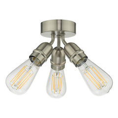 Yao 3 Light Flush Satin Nickel