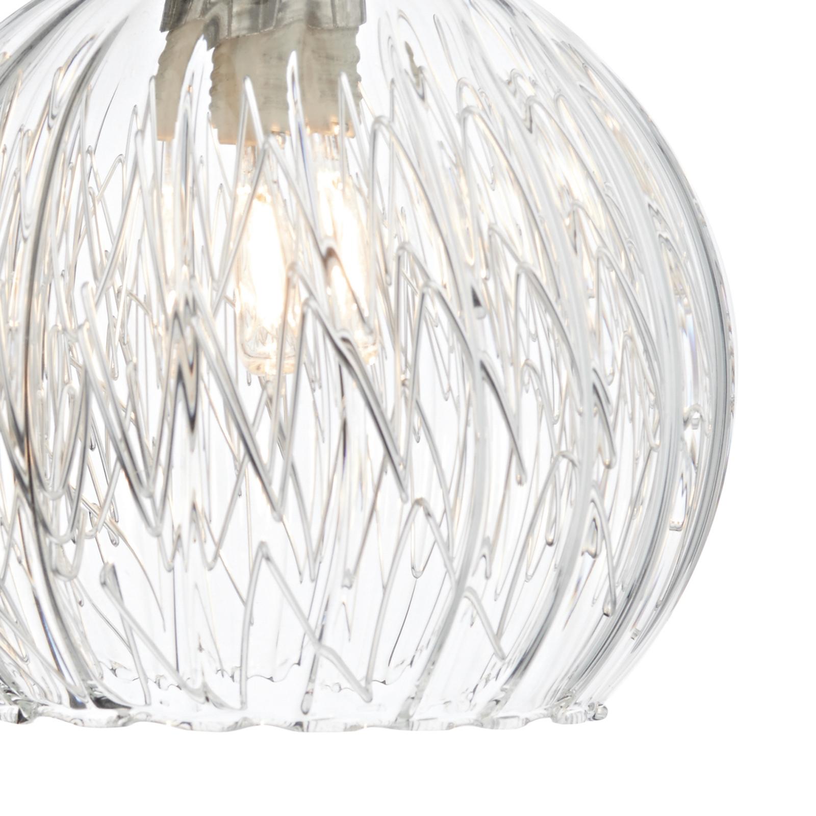 Yasmin Wall Light Polished Chrome and Ribbed Glass
