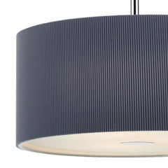 Zaragoza 3 Light Pendant Grey 60cm