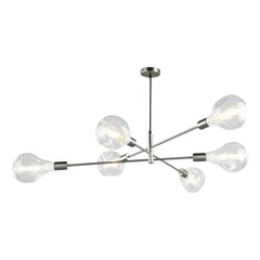 Dar Lighting Alana 6 Light Pendant Satin Chrome