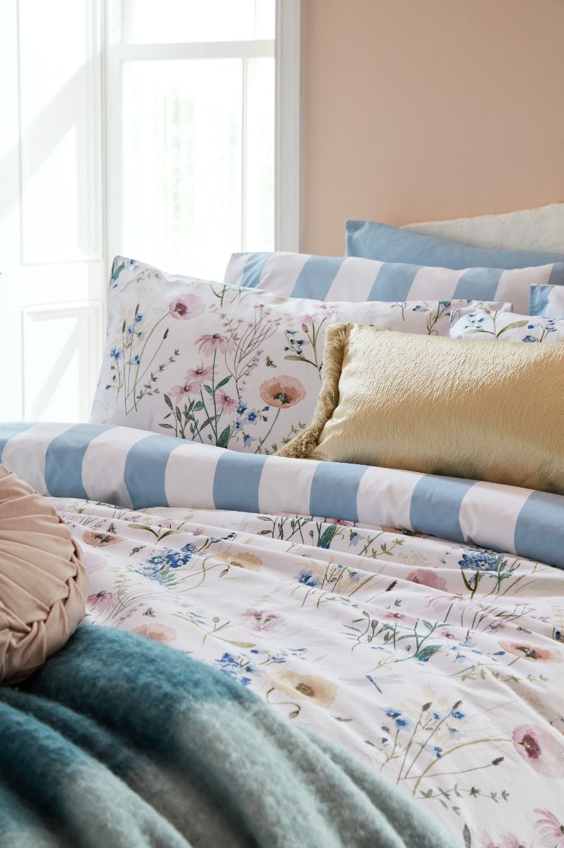 Laura Ashley Alford Meadow Delphinium Blue Duvet Set