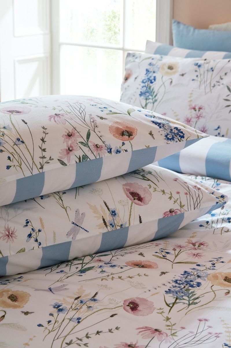 Laura Ashley Alford Meadow Delphinium Blue Duvet Set