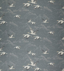 Laura Ashley Fabric Animalia Steel