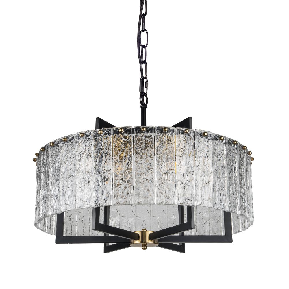 Magnalux Ariana 6 Light Black and Gold Pendant