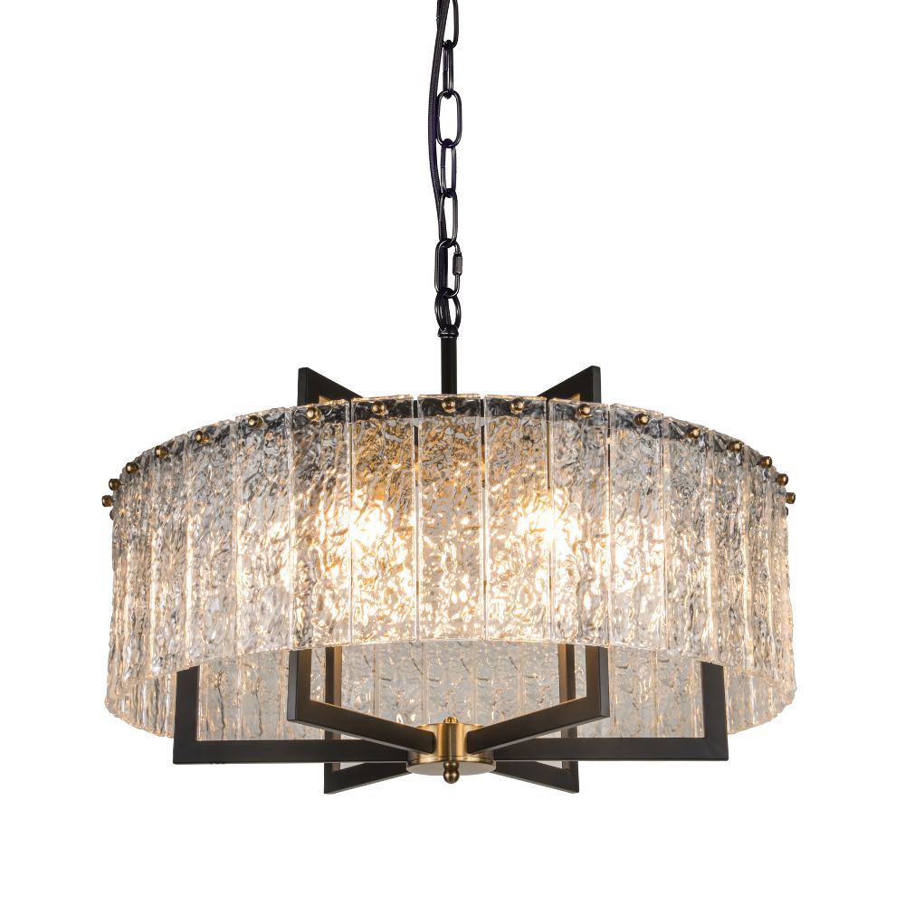 Magnalux Ariana 6 Light Black and Gold Pendant