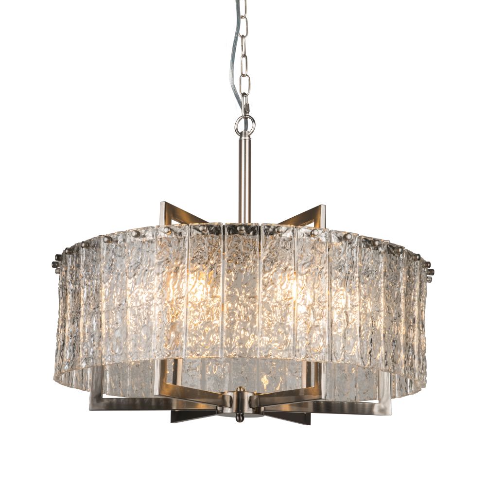 Magnalux Ariana 6 Light Satin Chrome Pendant