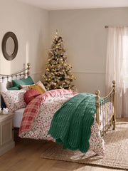 Laura Ashley Astley Floral Christmas Festive Red Bedding