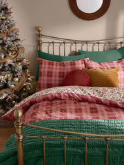 Laura Ashley Astley Floral Christmas Festive Red Bedding