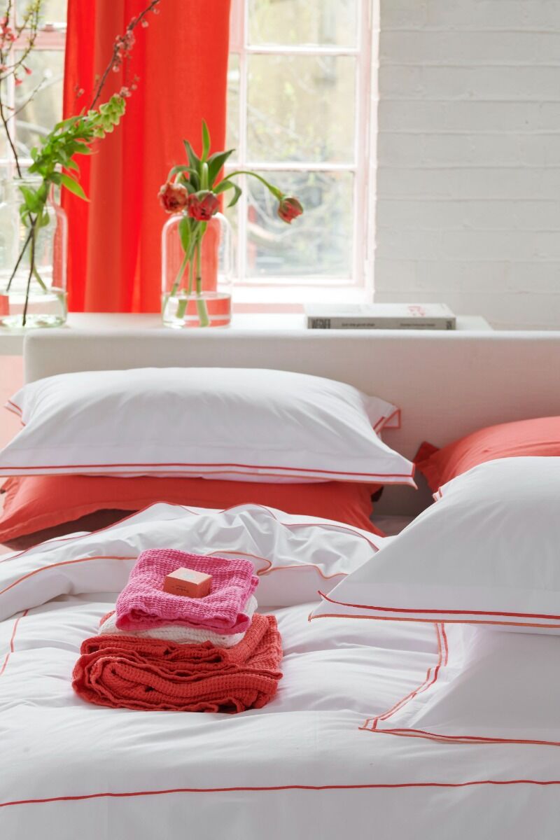 Designers Guild Astor Coral Pink Bedding