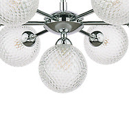 Laura Ashley Atherton 7lt Semi Flush Polished Chrome