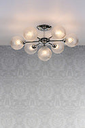 Laura Ashley Atherton 7lt Semi Flush Polished Chrome