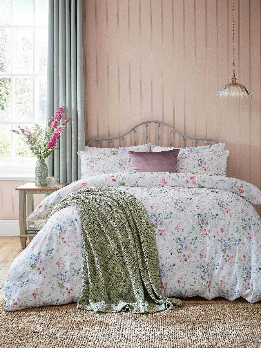 Laura Ashley Aulden Flowers Lavender Bedding