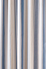 Laura Ashley Awning Stripe Seaspray Ready Made Eyelet Curtains