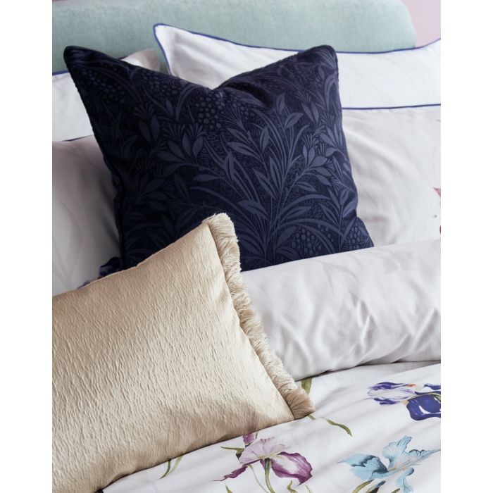 Laura Ashley Barley Embossed Midnight Navy 50x50cm Cushion