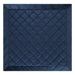 Laura Ashley Barley Embossed Midnight Navy 235x235cm Quilted Bedspread