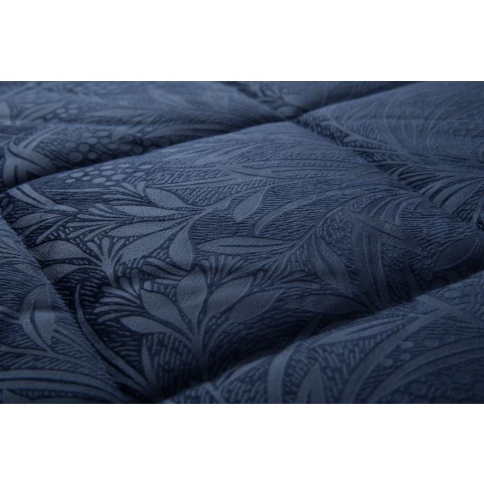 Laura Ashley Barley Embossed Midnight Navy 235x235cm Quilted Bedspread