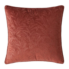 Laura Ashley Barley Embossed Terracotta 50x50cm Cushion