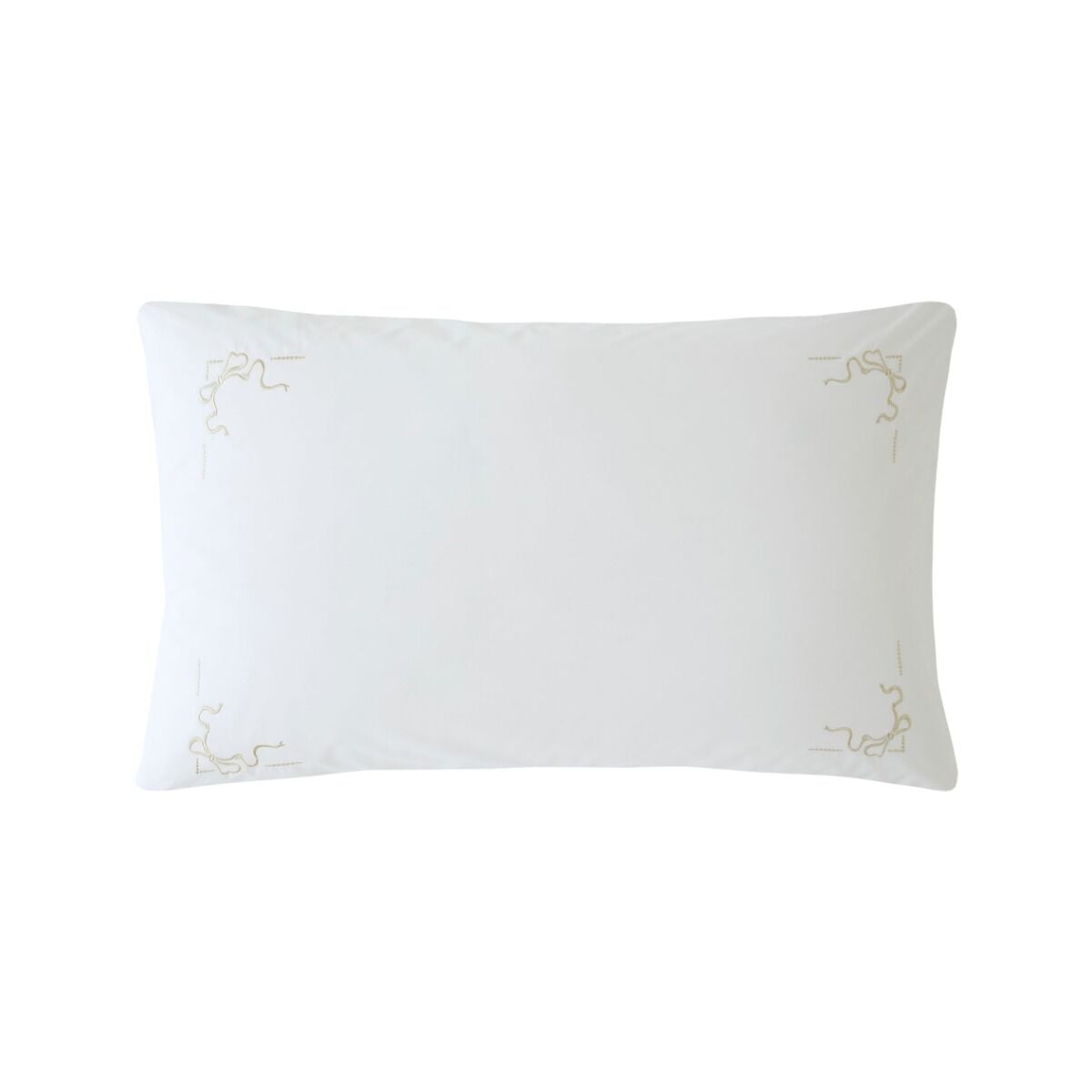 Historic Royal Palaces Bow Embroidery White Natural Bedding