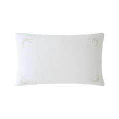 Historic Royal Palaces Bow Embroidery White Natural Bedding