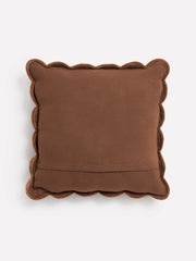 Laura Ashley Brady Scalloped Caramel Microfibre 43x43cm Cushion