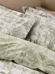 Laura Ashley Braysmith Toile Olive Green Bedding