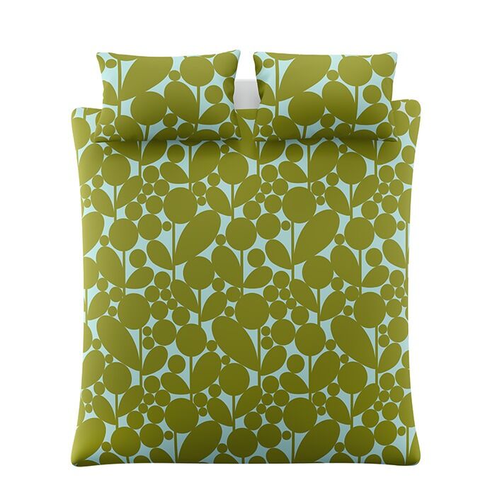 Orla Kiely Bubble Flower Aqua Seagrass Bedding
