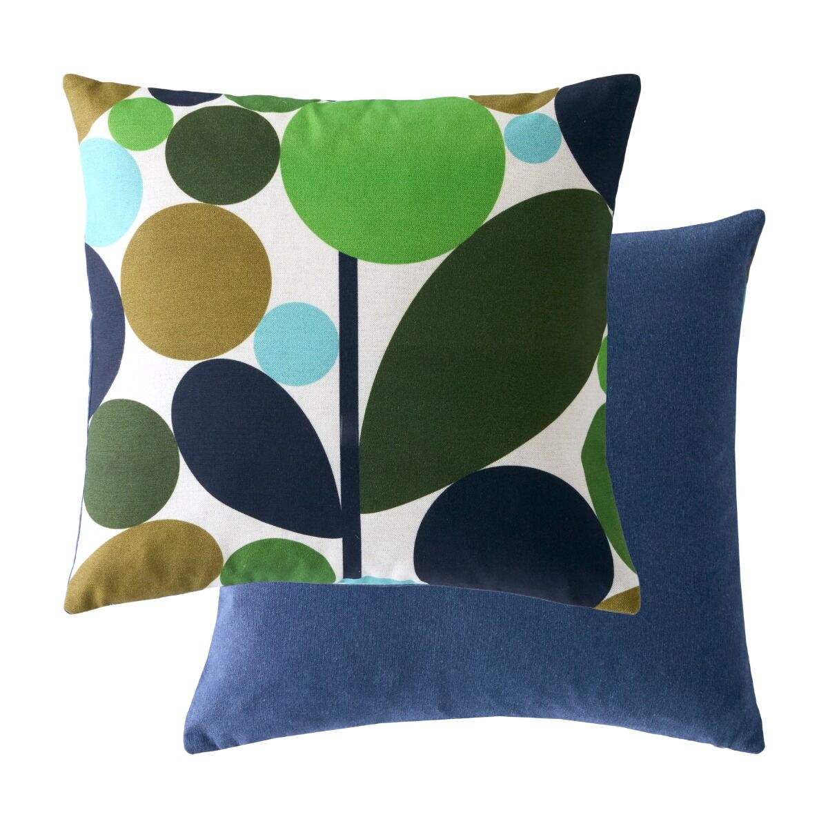 Orla Kiely Bubble Flower Evergreen Microfibre 45x45cm Cushion
