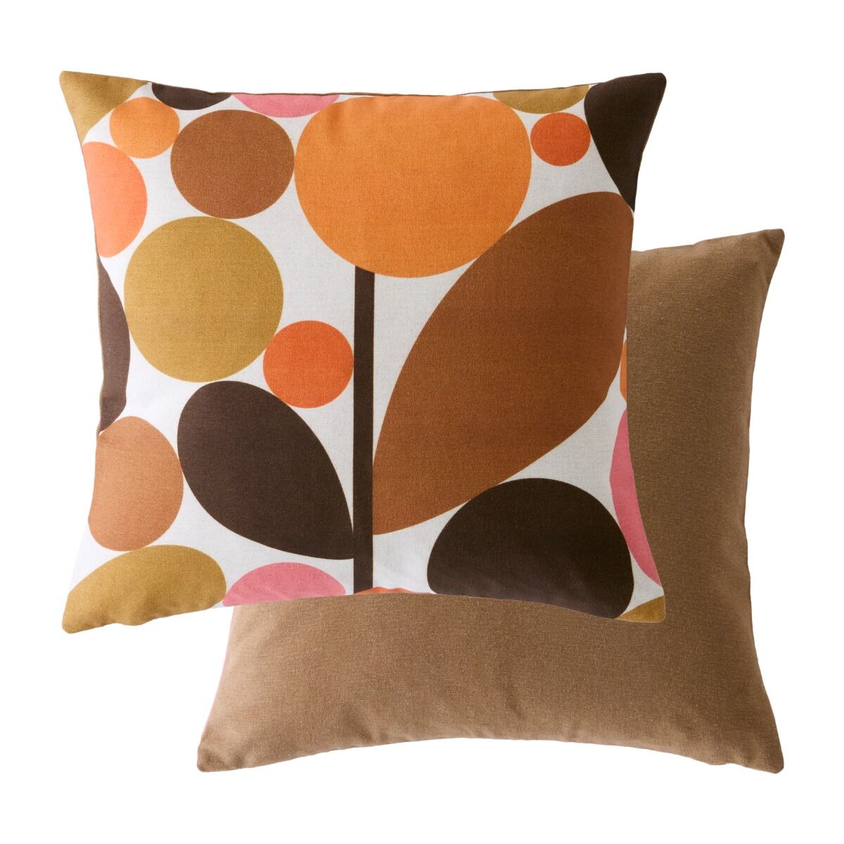 Orla Kiely Bubble Flower Sienna Microfibre 45x45cm Cushion