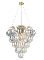 Franklite Bubbles Pendant 6 Light Iridescent