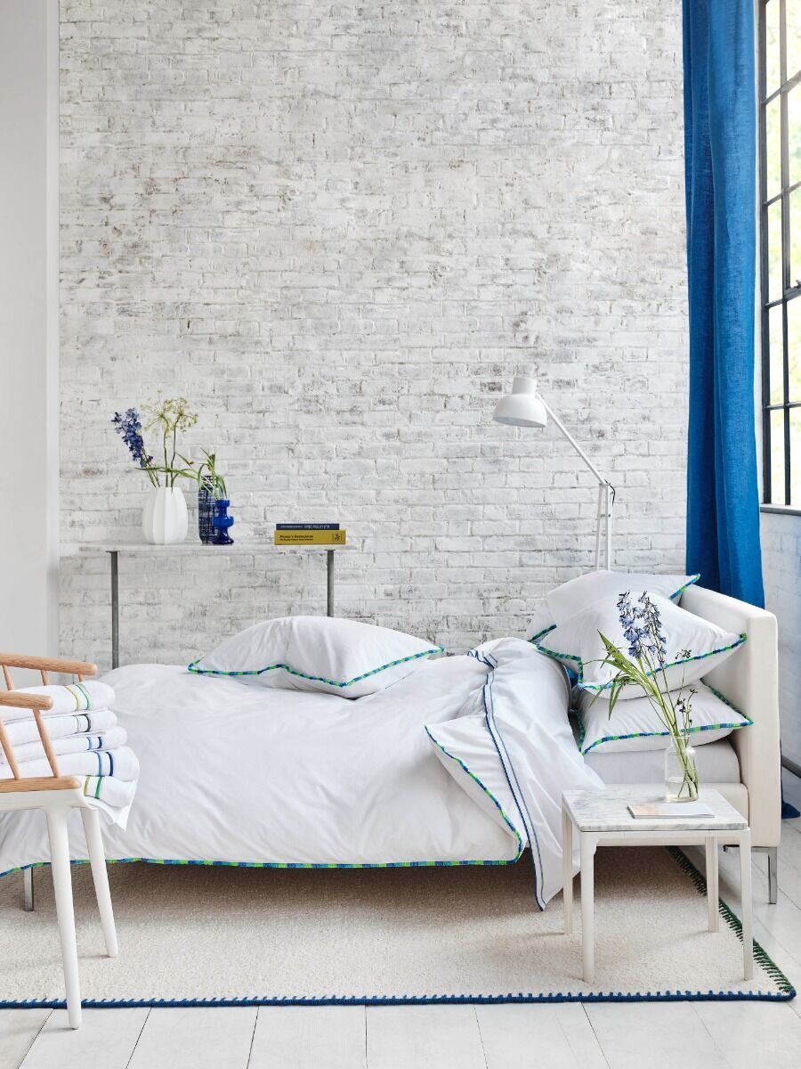 Designers Guild Burlington Fringe Cobalt Blue Bedding