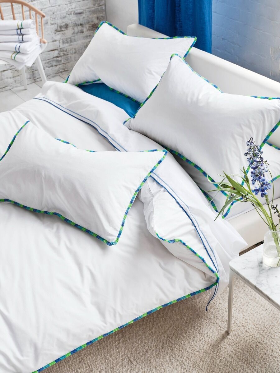 Designers Guild Burlington Fringe Cobalt Blue Bedding
