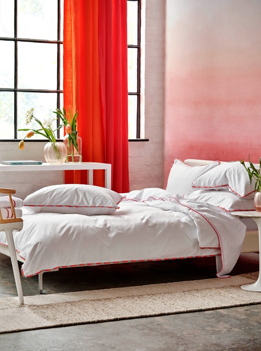 Designers Guild Burlington Fringe Fuchsia Pink Bedding