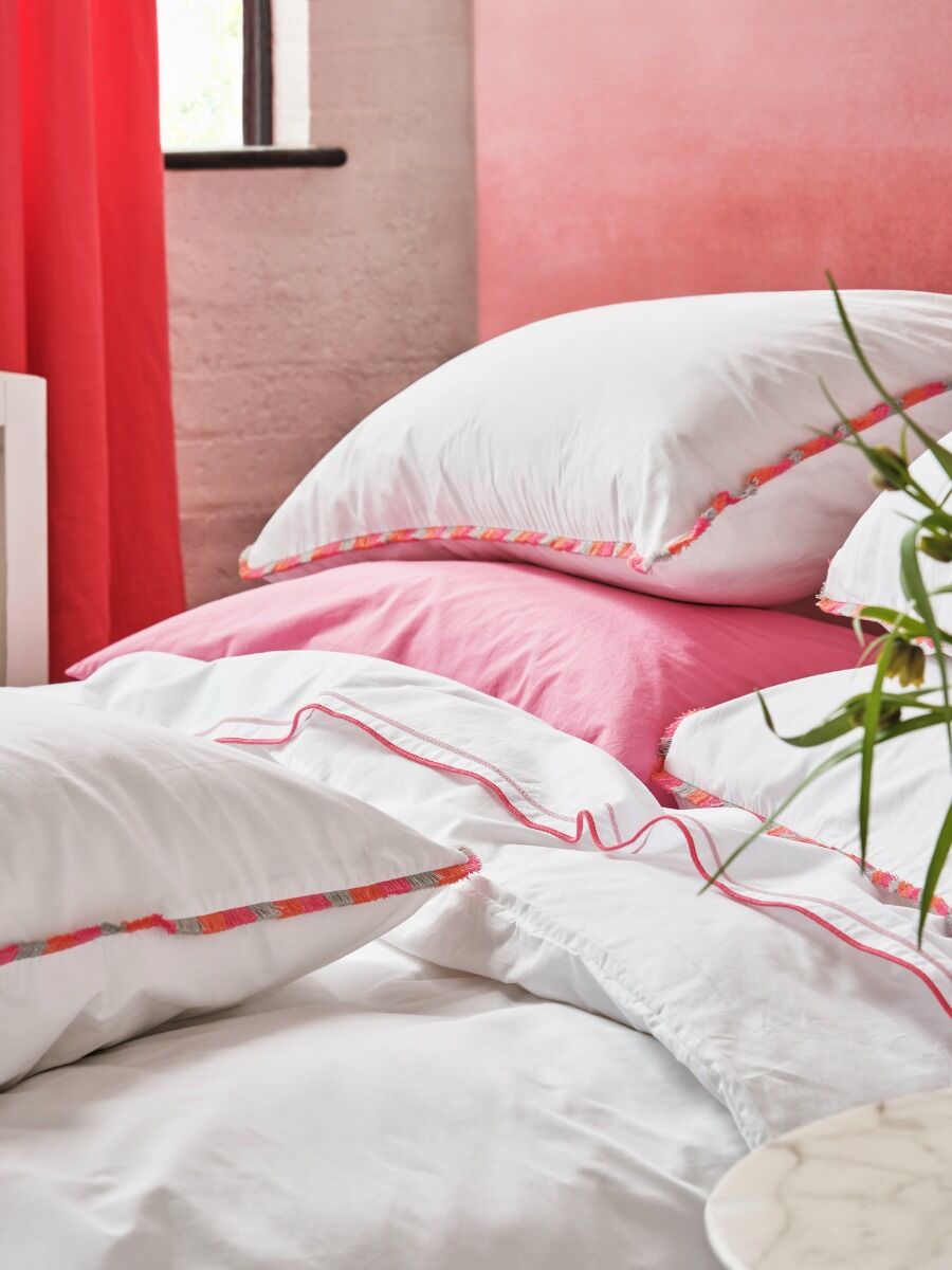 Designers Guild Burlington Fringe Fuchsia Pink Bedding